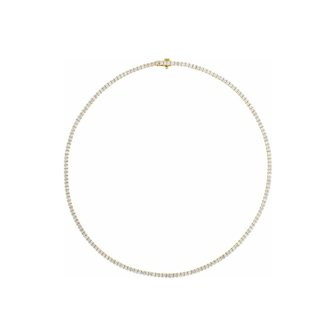 16" SQUARE CUT (7 1/4 CTW), 14K Lab-Grown DREAMLINE Tennis Necklace