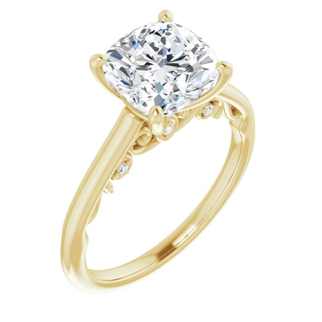 14k-yellow-gold-cushion,18k-yellow-gold-cushion