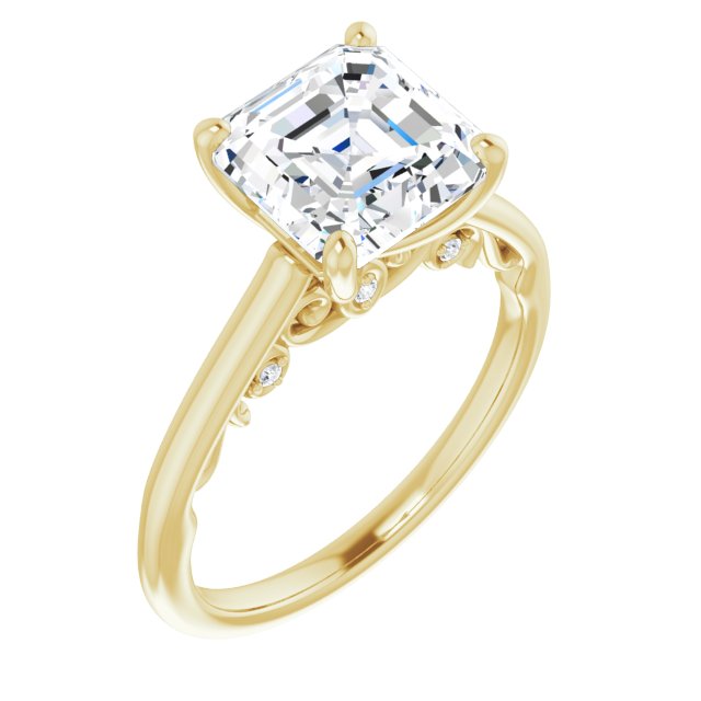 14k-yellow-gold-asscher,18k-yellow-gold-asscher