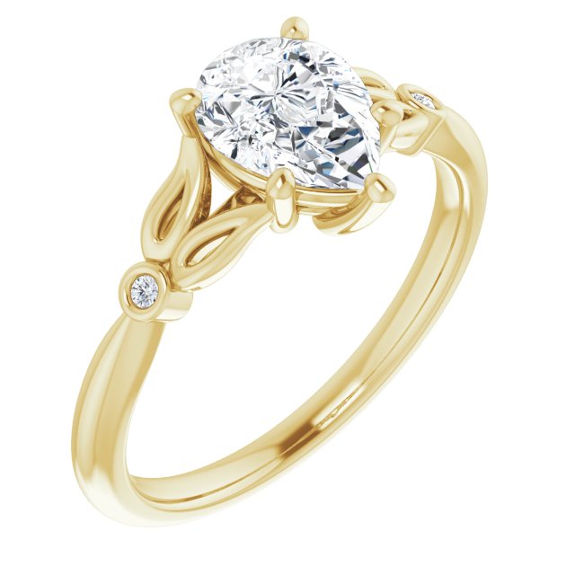 14k-yellow-gold-pear,18k-yellow-gold-pear