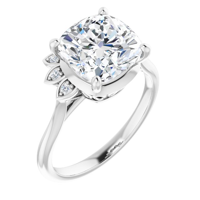 14k-white-gold-cushion,18k-white-gold-cushion,platinum-cushion