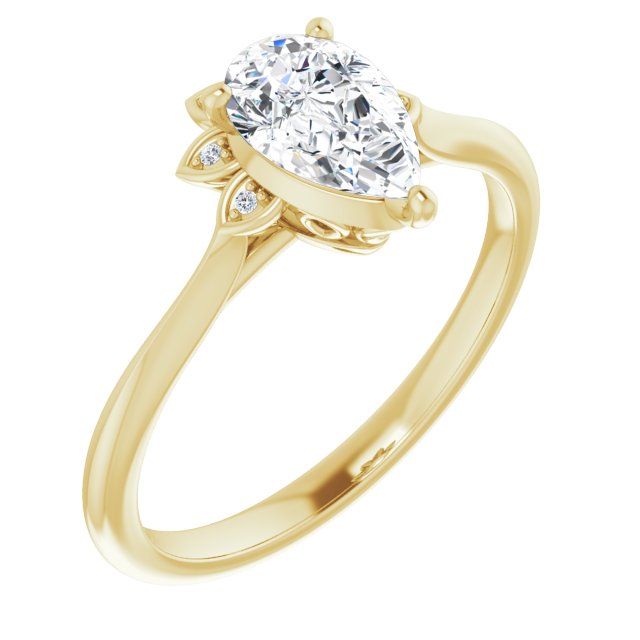 14k-yellow-gold-pear,18k-yellow-gold-pear