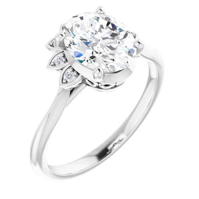 14k-white-gold-oval,18k-white-gold-oval,platinum-oval